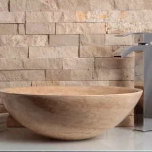 Travertine Wash Basin